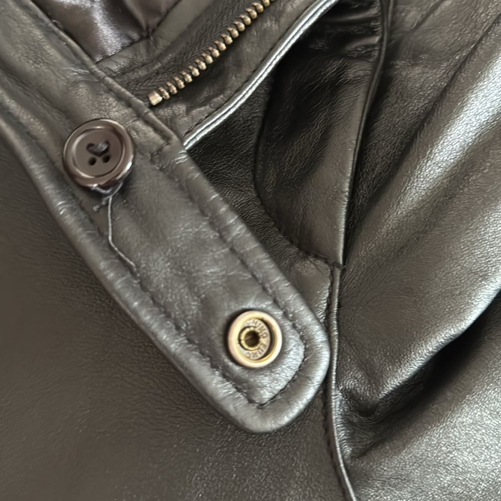Wilsons Leather Maxima black straight leg leather pants size 8 - Picture 5 of 5
